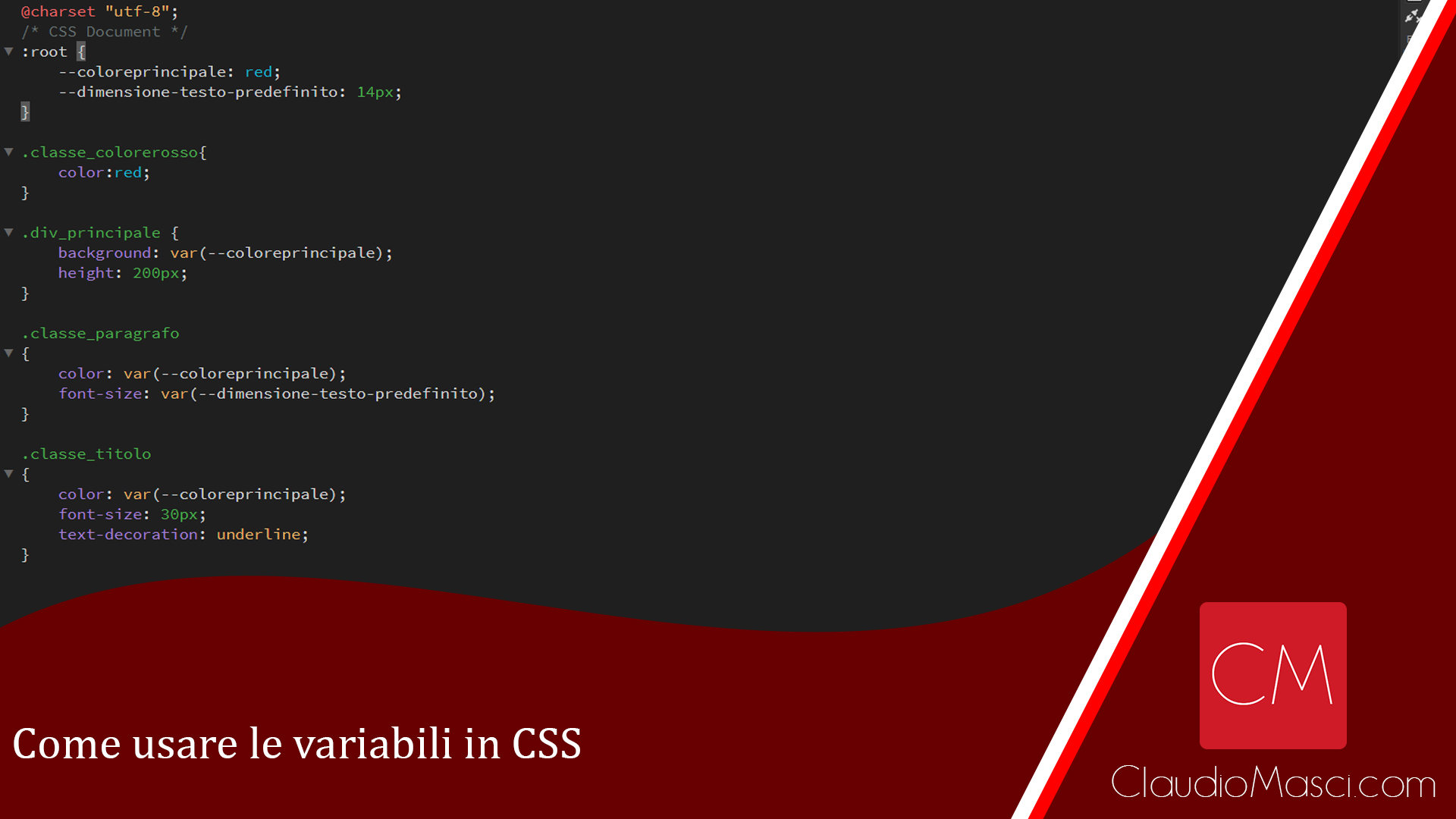 Come usare le variabili in CSS