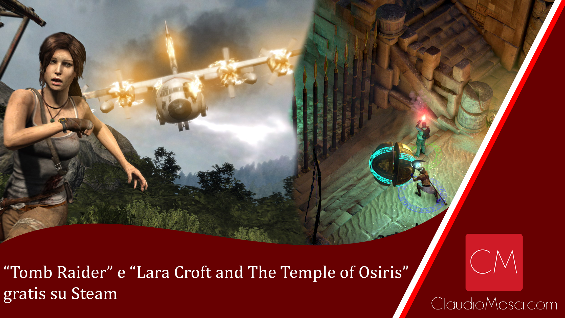 Tomb Raider e Lara Croft and The Temple of Osiris gratis su Steam