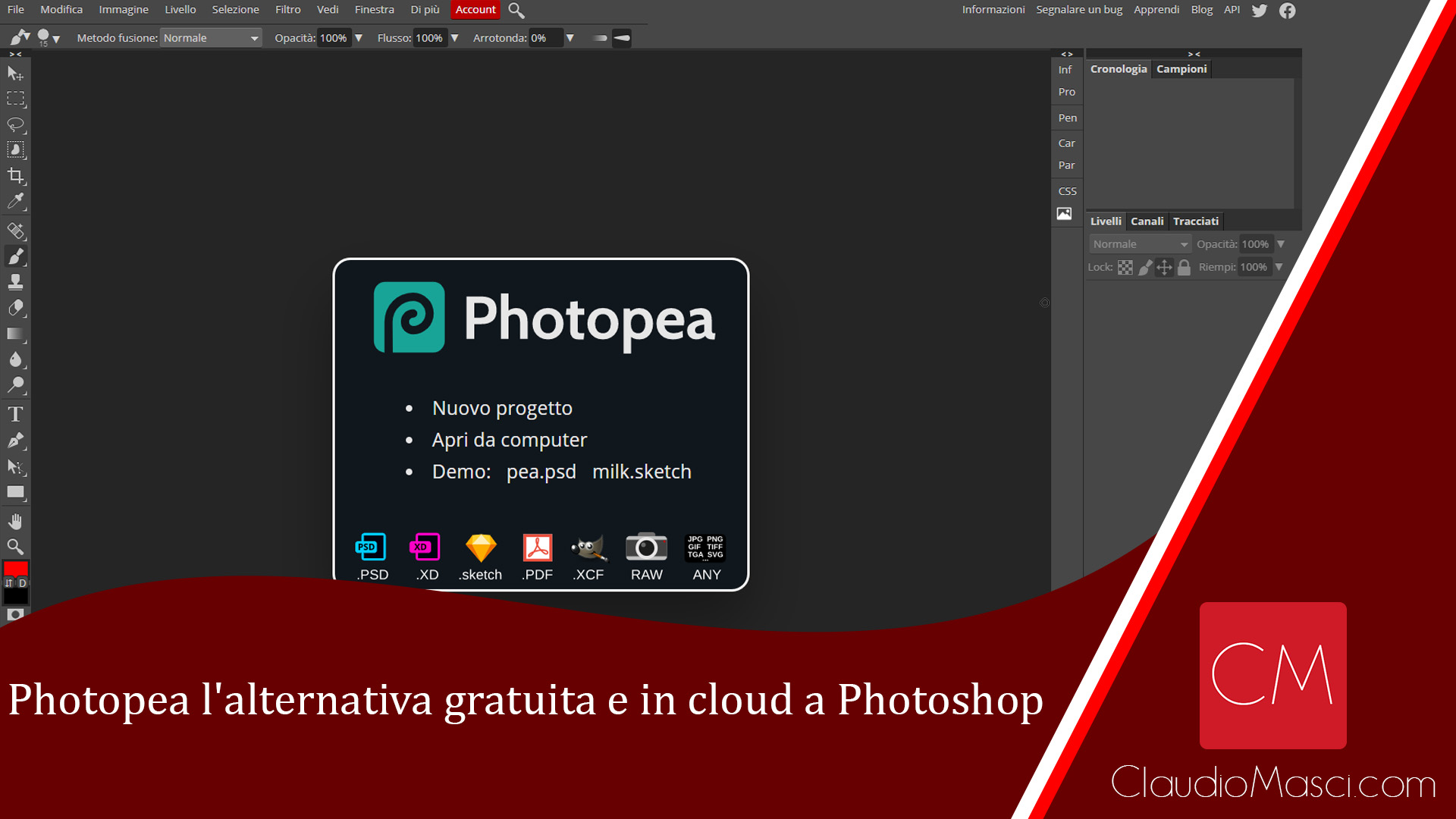 Photopea l’alternativa gratuita e cloud a Photoshop