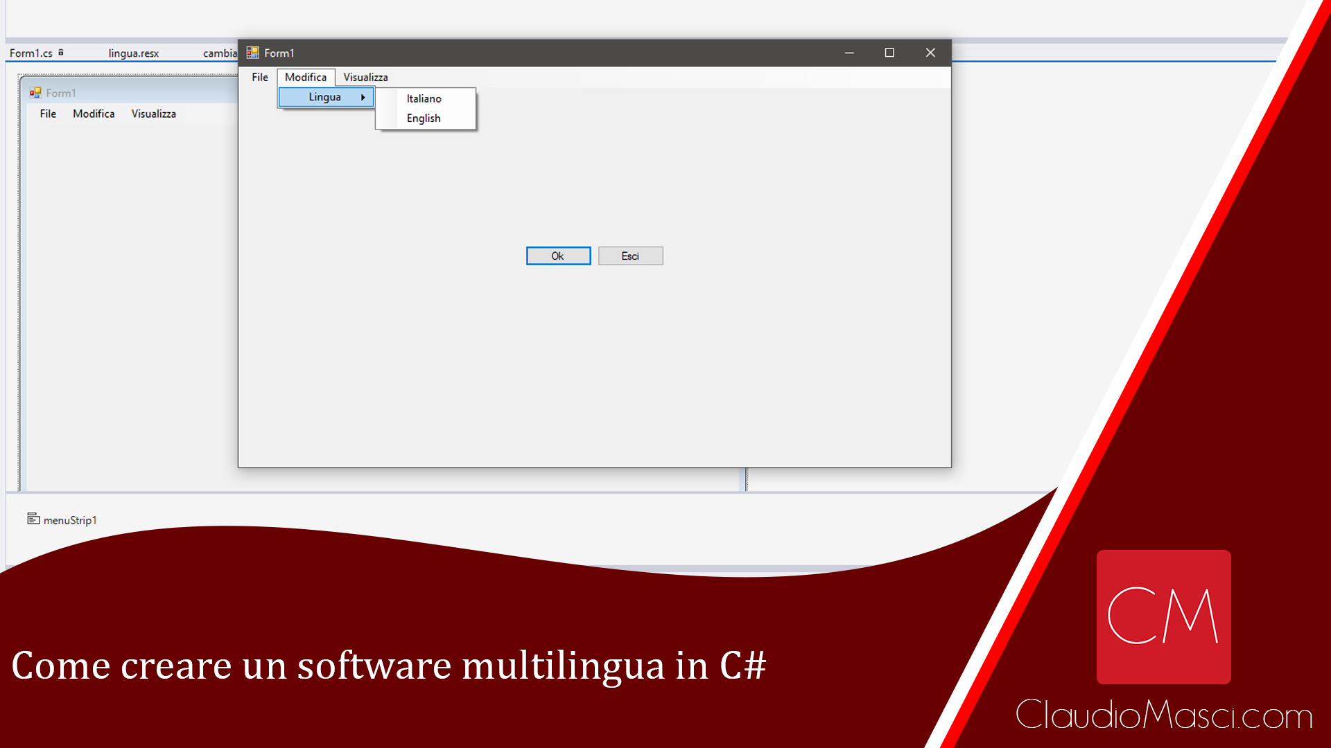 Come creare un software multilingua in C#