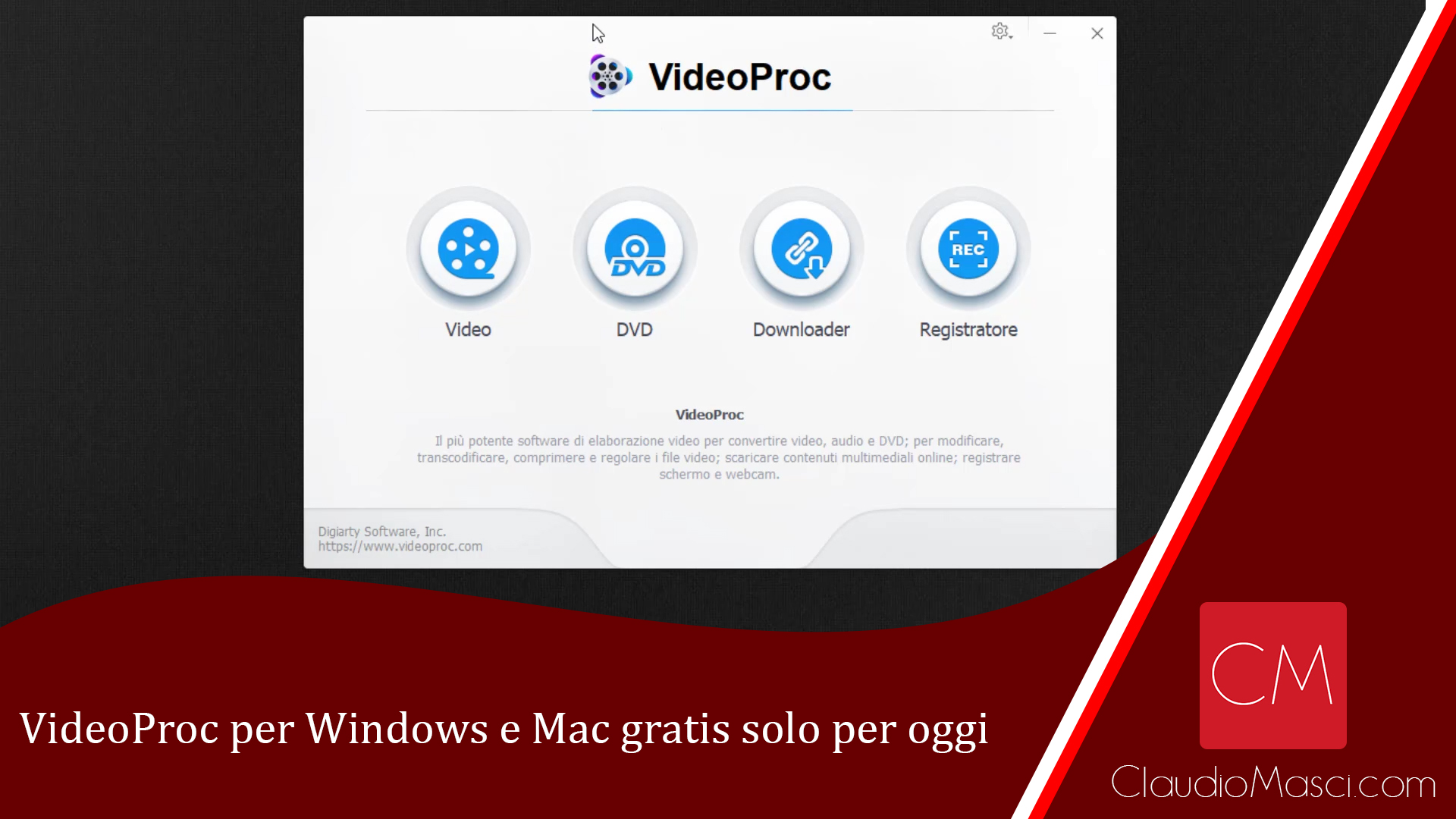 VideoProc per Windows e Mac gratis solo per oggi