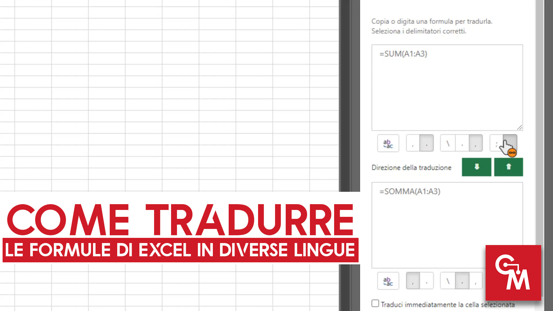 Come tradurre le formule di Excel in diverse lingue