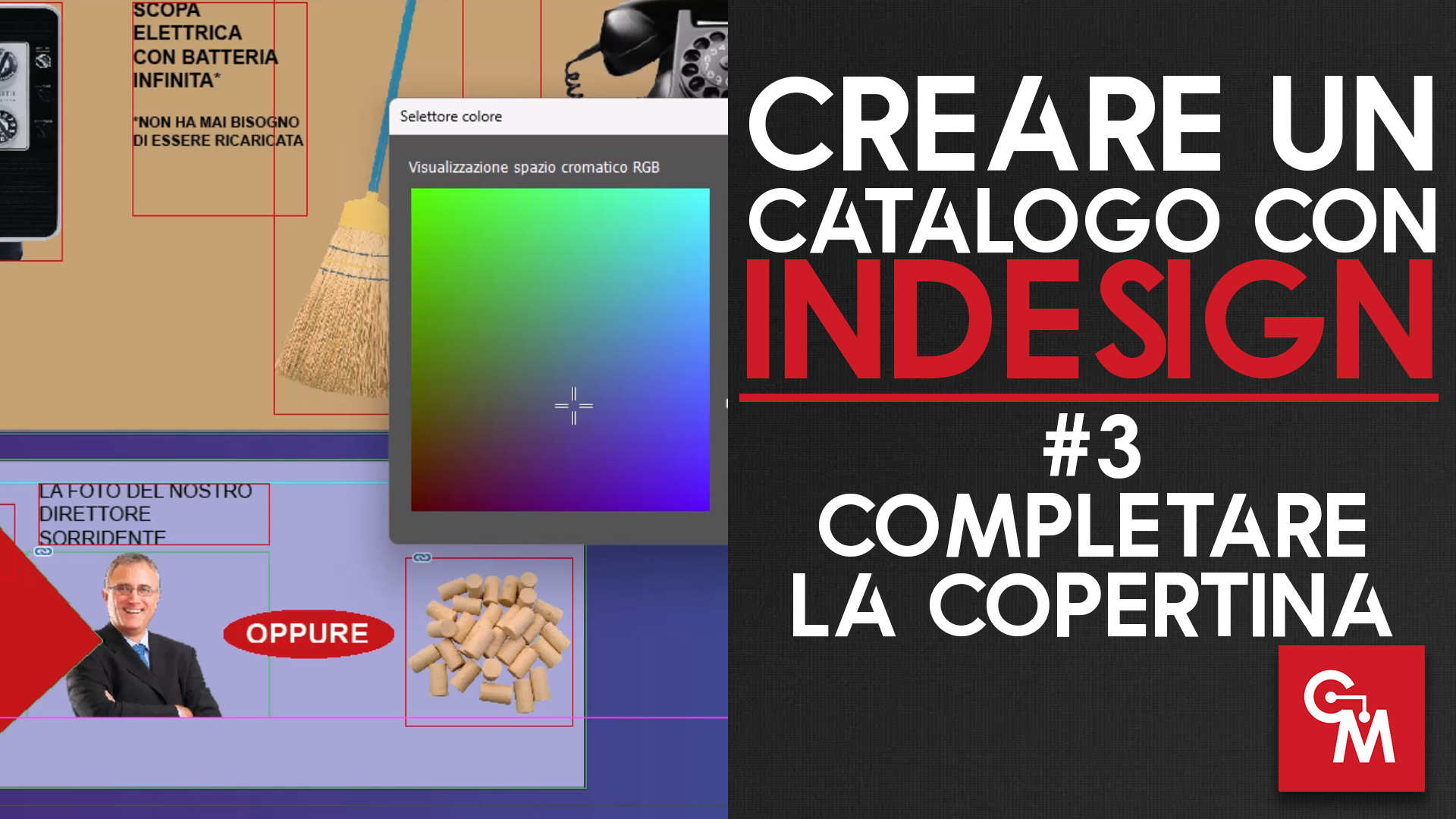 Creare un catalogo con InDesign – #3 – Completare la Copertina