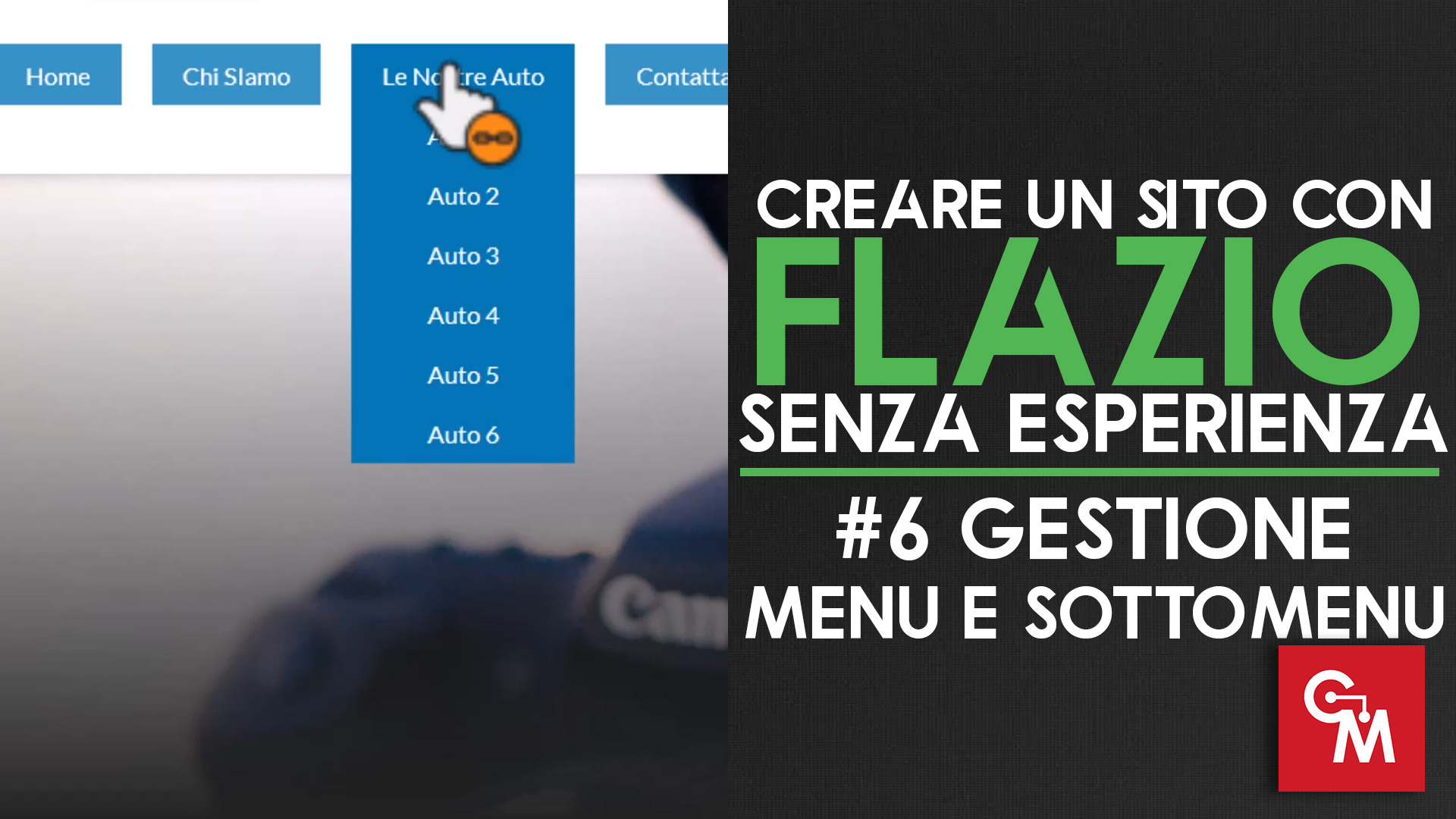 Creare un sito con Flazio senza esperienza – #6 – Gestione Menu e Sottomenu