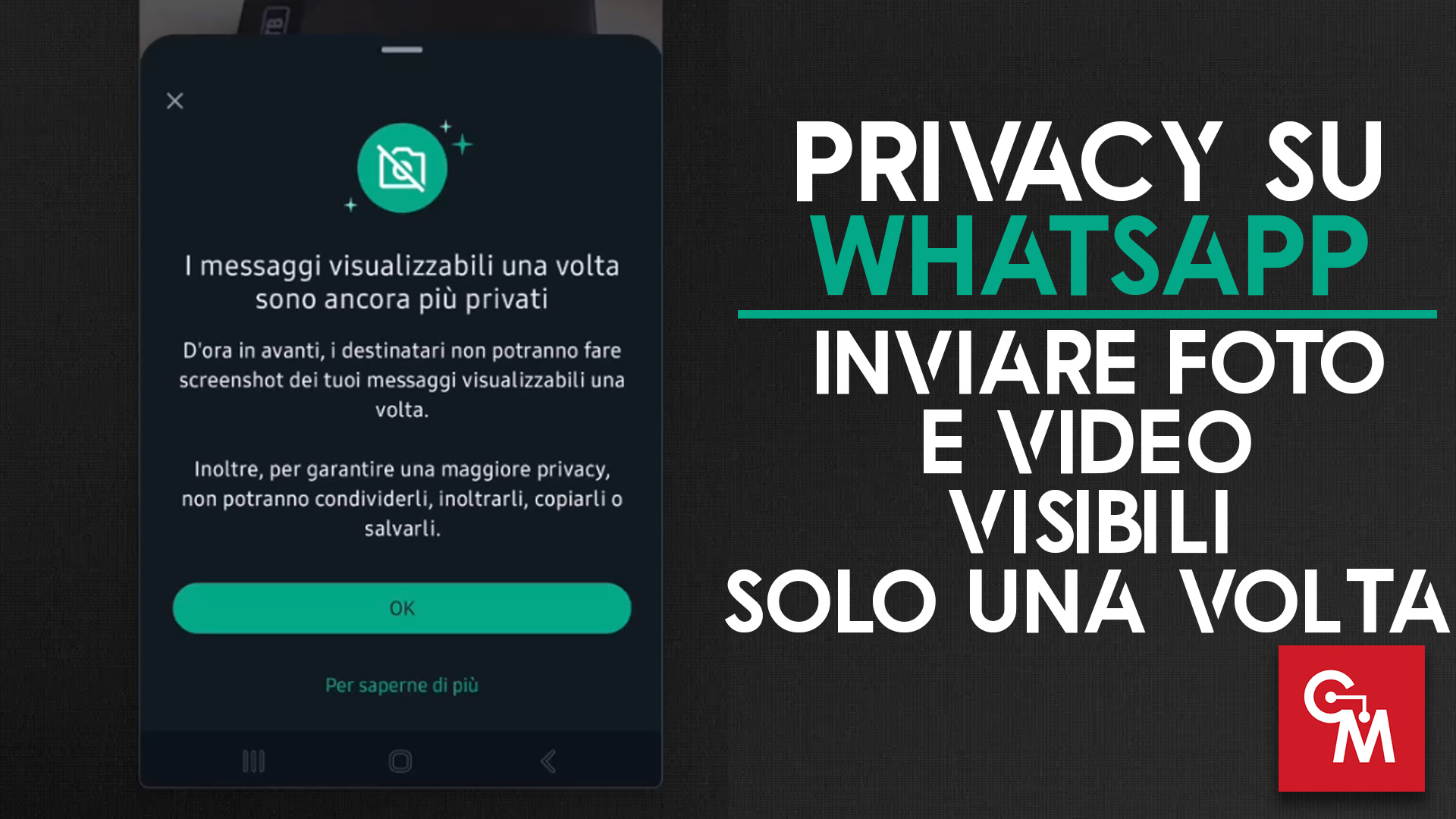 Privacy su WhatsApp: foto e video visibili solo una volta. Ecco come!