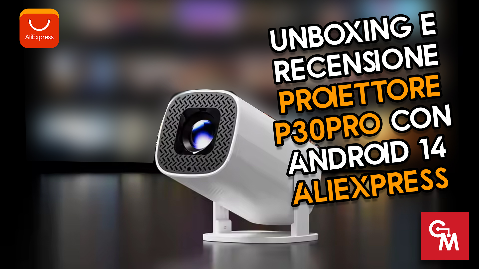 Unboxing e Recensione Proiettore P30Pro con Android 14