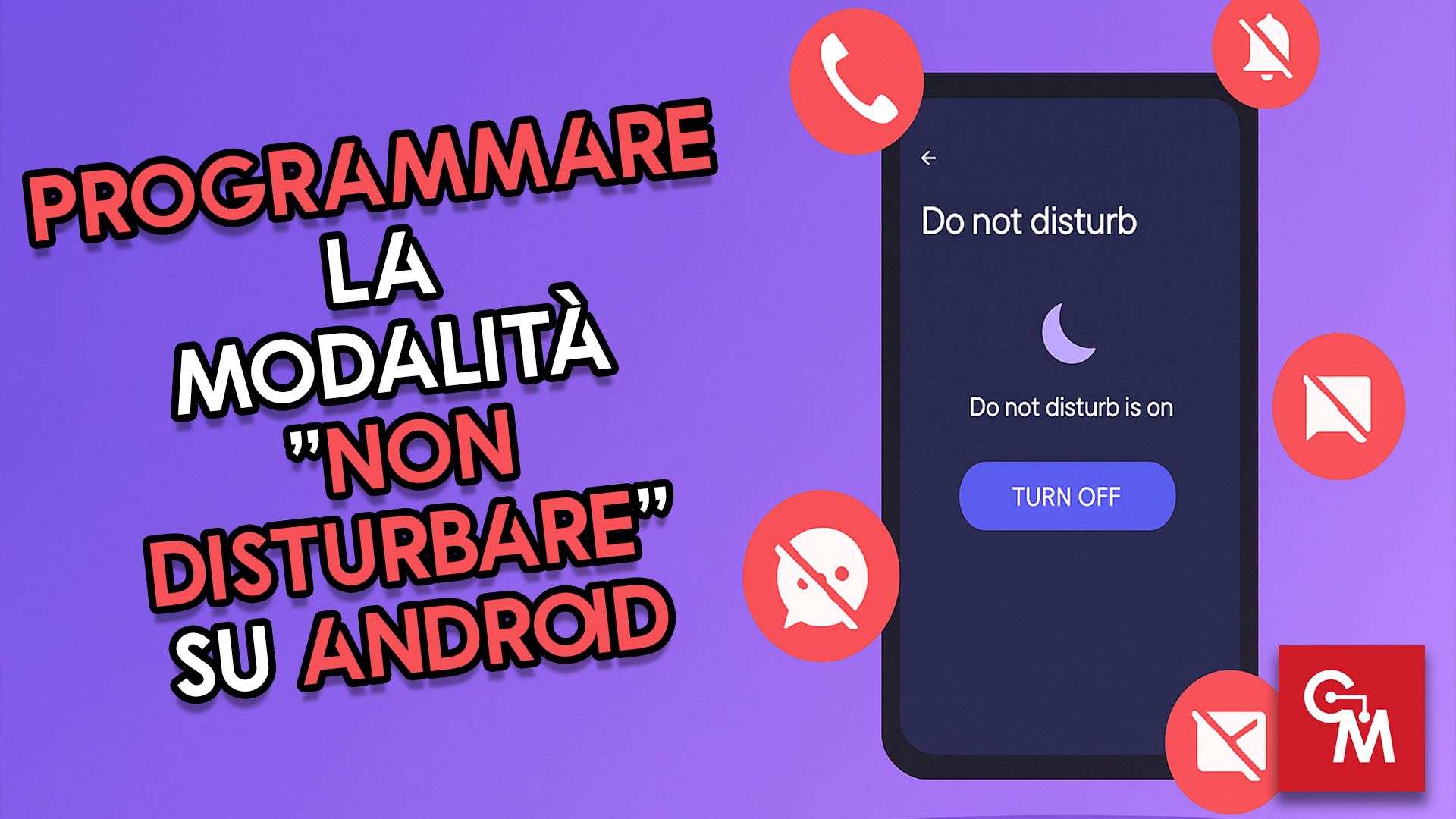 Programmare la modalità Non Disturbare su Android