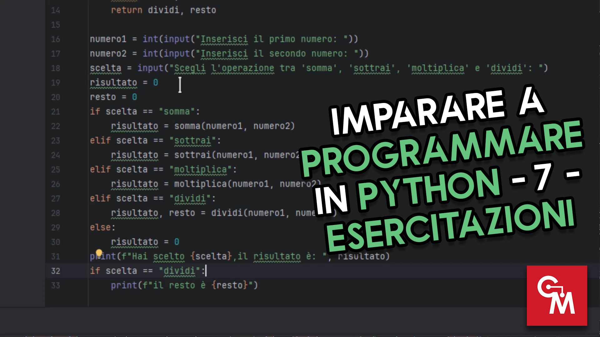 Imparare a Programmare in Python – 7 – Esercitazioni